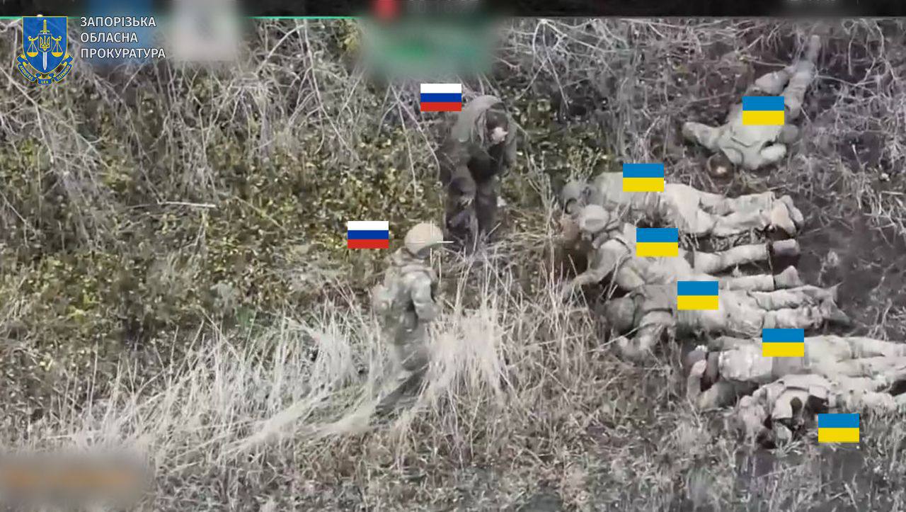 На Запоріжжі росіяни розстріляли пʼятьох бійців ЗСУ