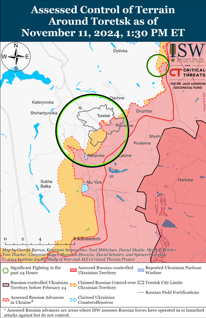 мапа бойових дій, карта бойових дій, новини, новини україни, ситуація на фронті, новини фронт, війна проти рф, війна з рф, бої на фронті, інститут вивчення війни, генштаб, торецьк, торецький напрямок, новини торецьк